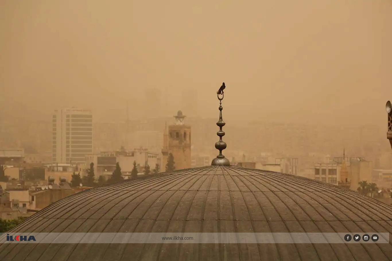 Meteorolojî li 4 bajaran ji bo bahoza tozê hişyarî da