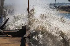 Tropical Storm Rachel batters California with destructive waves and coastal flooding