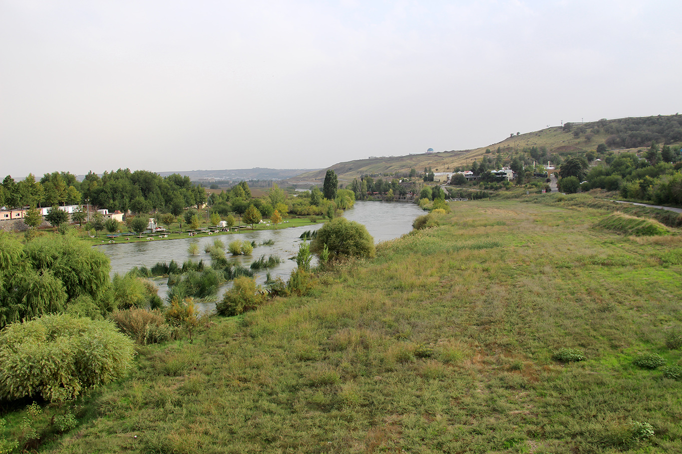 Diyarbakır'da yağışlarla birlikte Dicle Nehri'nin debisi arttı