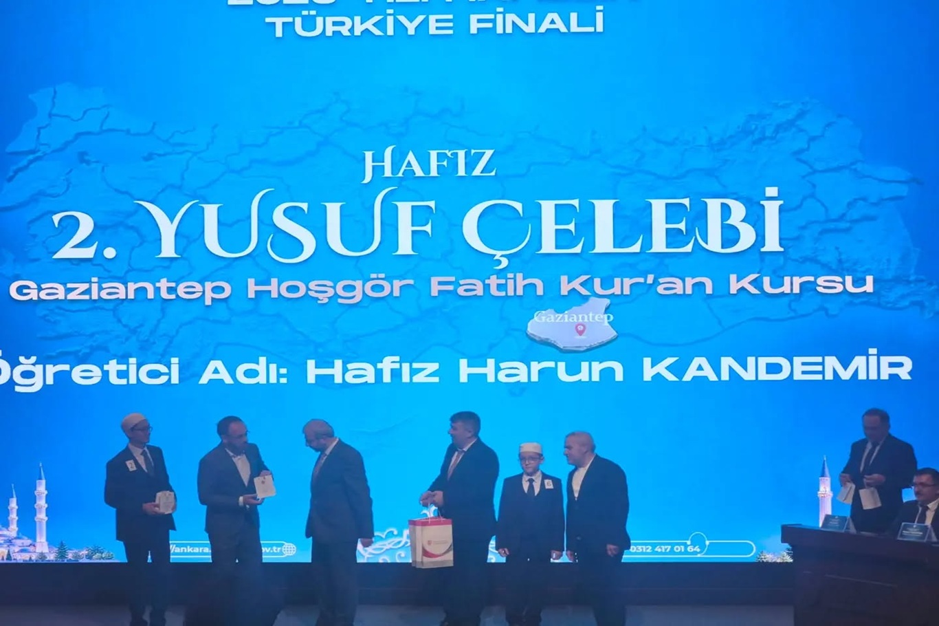 Gaziantepli hafız Türkiye 2'ncisi oldu