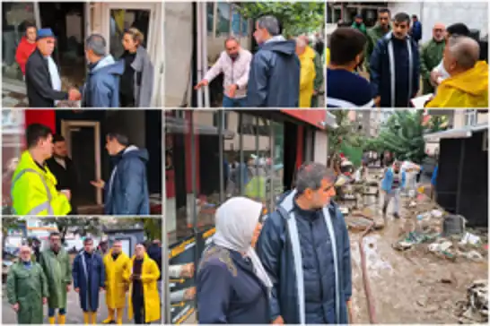 HÜDA PAR İstanbul İl Başkanlığı'ndan sel mağdurlarına ziyaret
