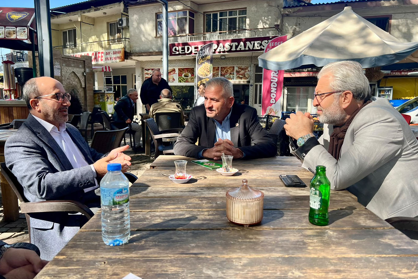 HÜDA PAR İzmir İl Yönetiminden Buca’daki muhtarlara ziyaret