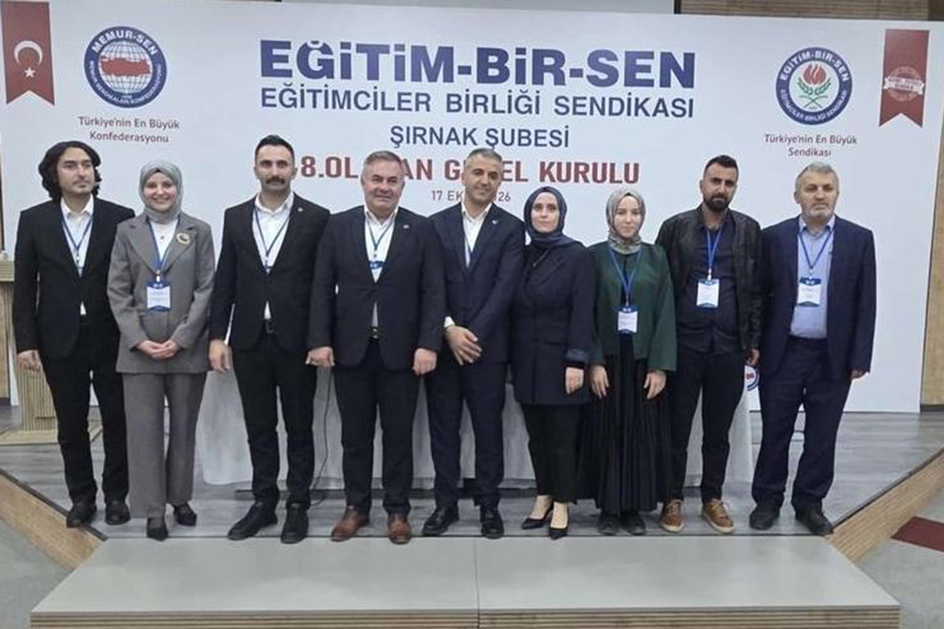 EĞİTİM-BİR-SEN ŞIRNAK’TA ABDULLAH ÇATI GÜVEN TAZELEDİ