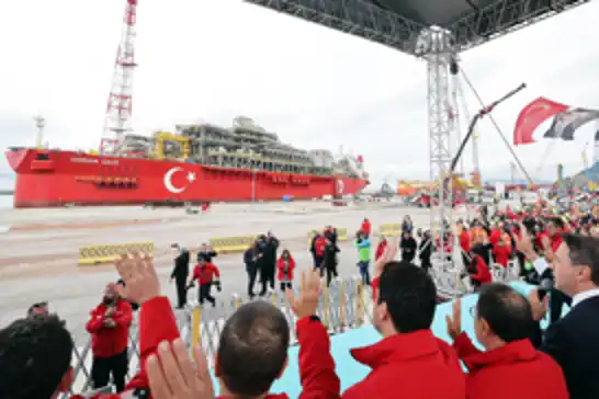 Osman Gazi, Sakarya Gaz Sahası’na uğurlandı