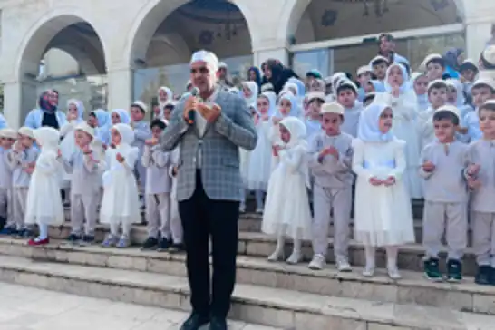 Malatya'da minik öğrenciler için Âmin Alayı ve Bed-i Besmele programı düzenlendi