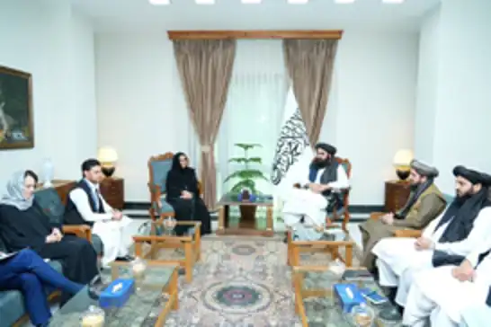 Afghan FM, UNAMA Chief meet in Kabul to strengthen humanitarian and economic ties