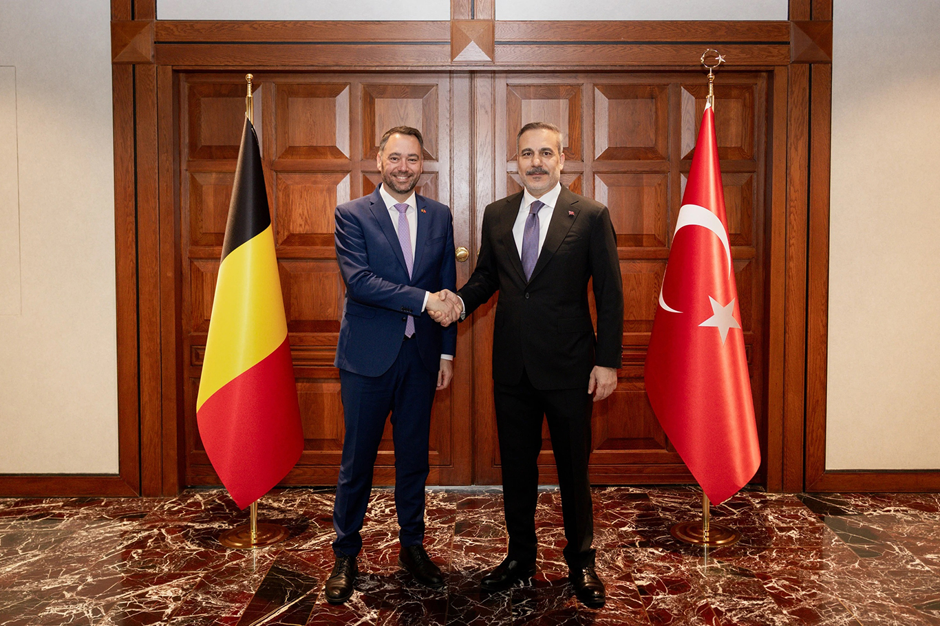 Turkish Foreign Minister Fidan meets Belgian counterpart in Brussels
