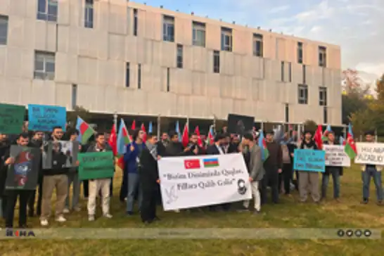 Students in Istanbul call for lifting headscarf bans in Azerbaijani schools