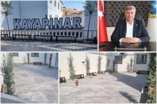 Kayapınar'da çarşı merkezini ferahlatan peyzaj çalışması