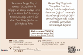 Li Cizîrê panela Melayê Cizîrî tê lidarxistin