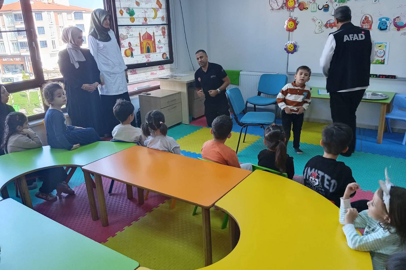 Malatya'da 4-6 yaş Kur'an kurslarında deprem farkındalık eğitimi
