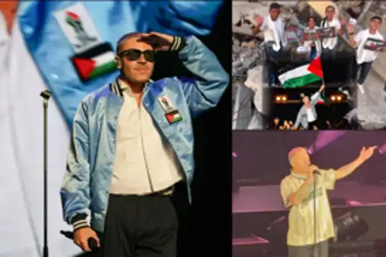 خلال حفل بالولايات المتحدة..مغني الراب "ماكليمور" يهتف للحرية في فلسطين والسودان ولبنان