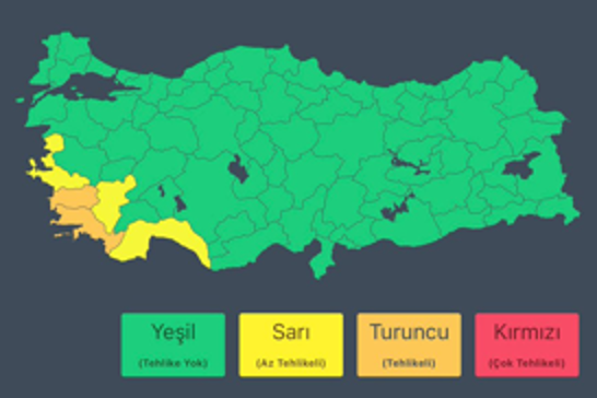 İçişleri Bakanlığından 10 il ve bazı ilçeler için sağanak uyarısı