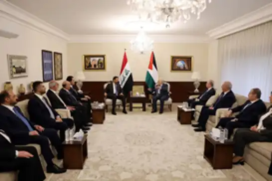 رئيس الوزراء العراقي يبحث مع محمود عباس تطورات القضية الفلسطينية