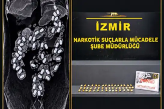 İzmir Havalimanı’nda yutulmuş 322 gram metamfetamin ele geçirildi