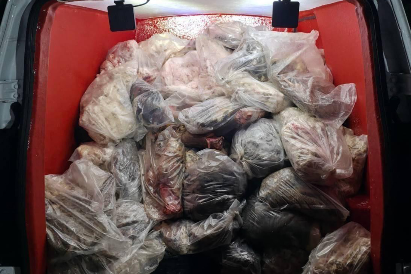 Diyarbakır'da sağlığa elverişsiz 820 kilogram sakatat ele geçirildi