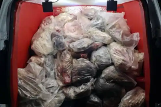 Diyarbakır'da sağlığa elverişsiz 820 kilogram sakatat ele geçirildi