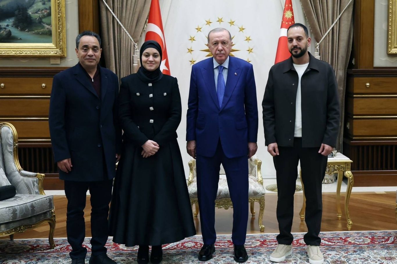Cumhurbaşkanı Erdoğan, Filistinli Hind Rajab'ın ailesini kabul etti