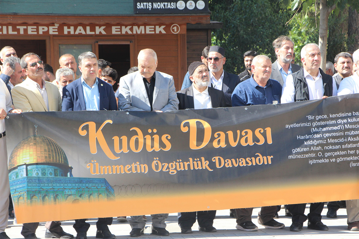 Mardin Kızıltepe’de Aksa Tufanı’nın yıl dönümünde basın açıklaması düzenlendi