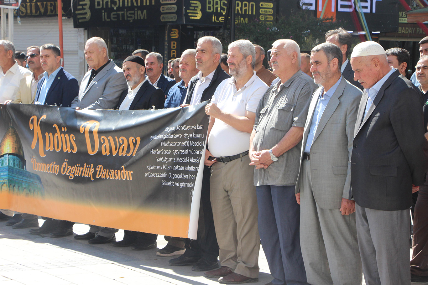 Mardin Kızıltepe’de Aksa Tufanı’nın yıl dönümünde basın açıklaması düzenlendi