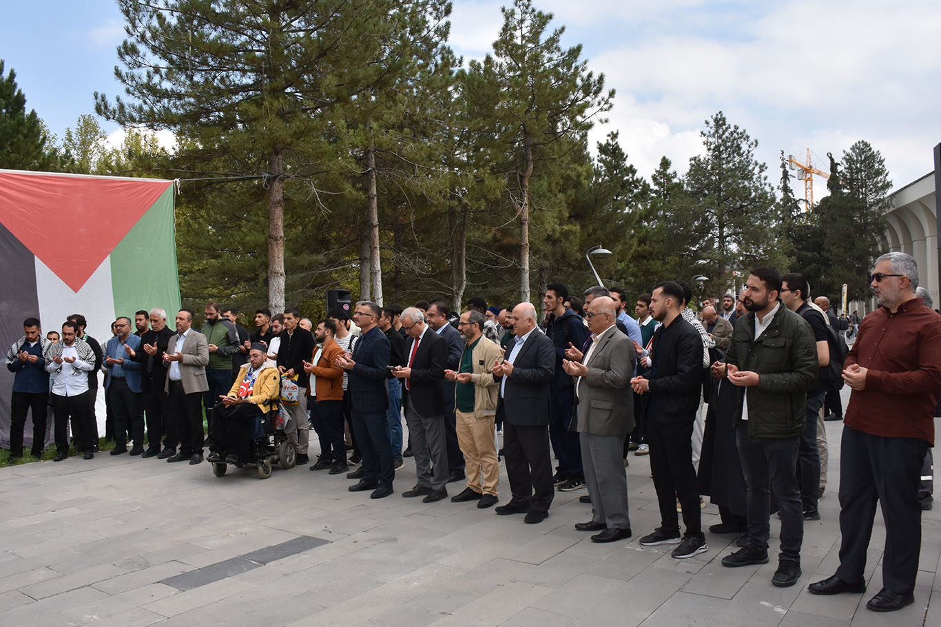 İnönü Üniversitesinde Gazze için dayanışma yürüyüşü