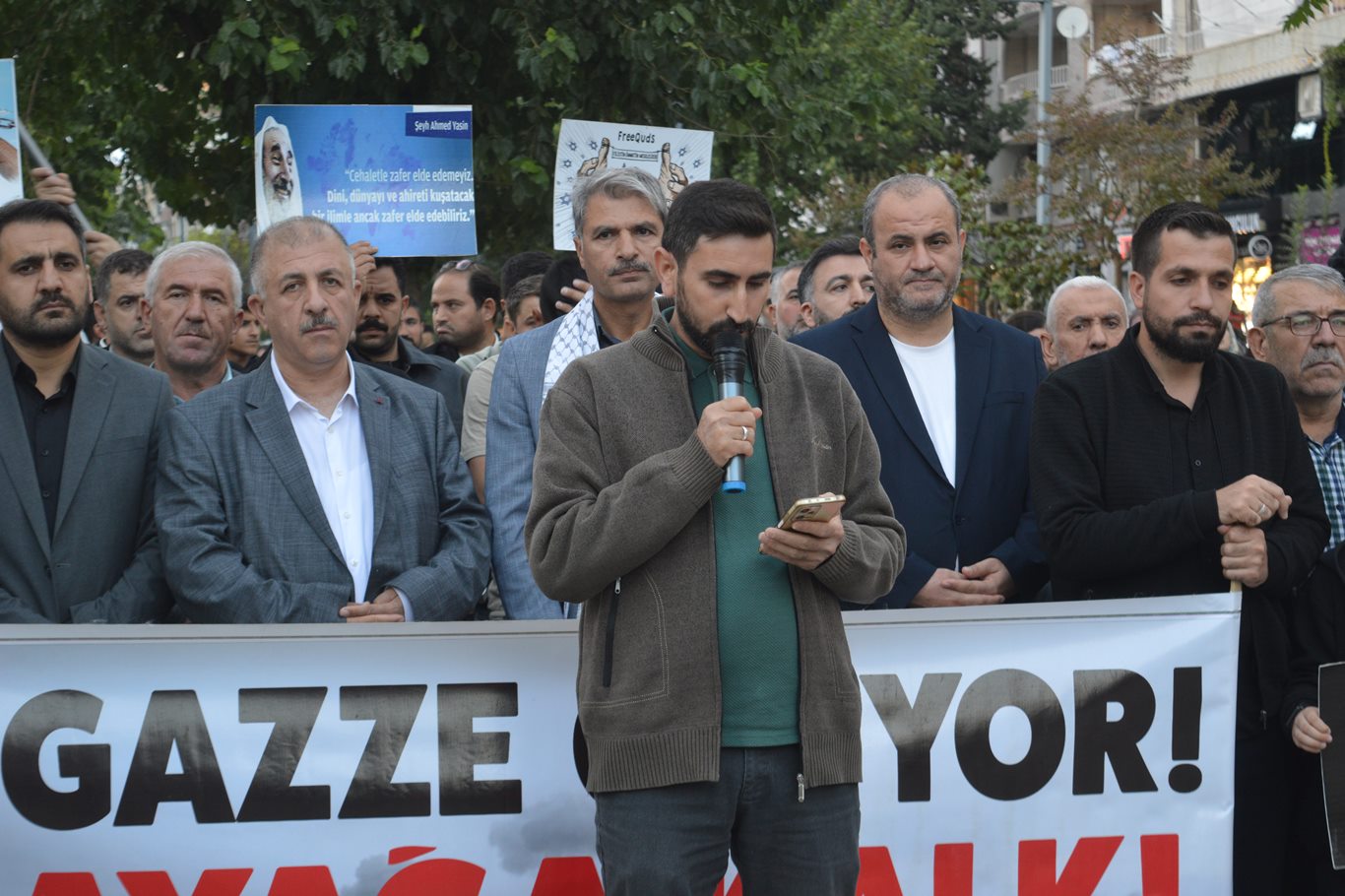 Siirt'te Aksa Tufanı yıl dönümünde Filistin için güçlü mesaj