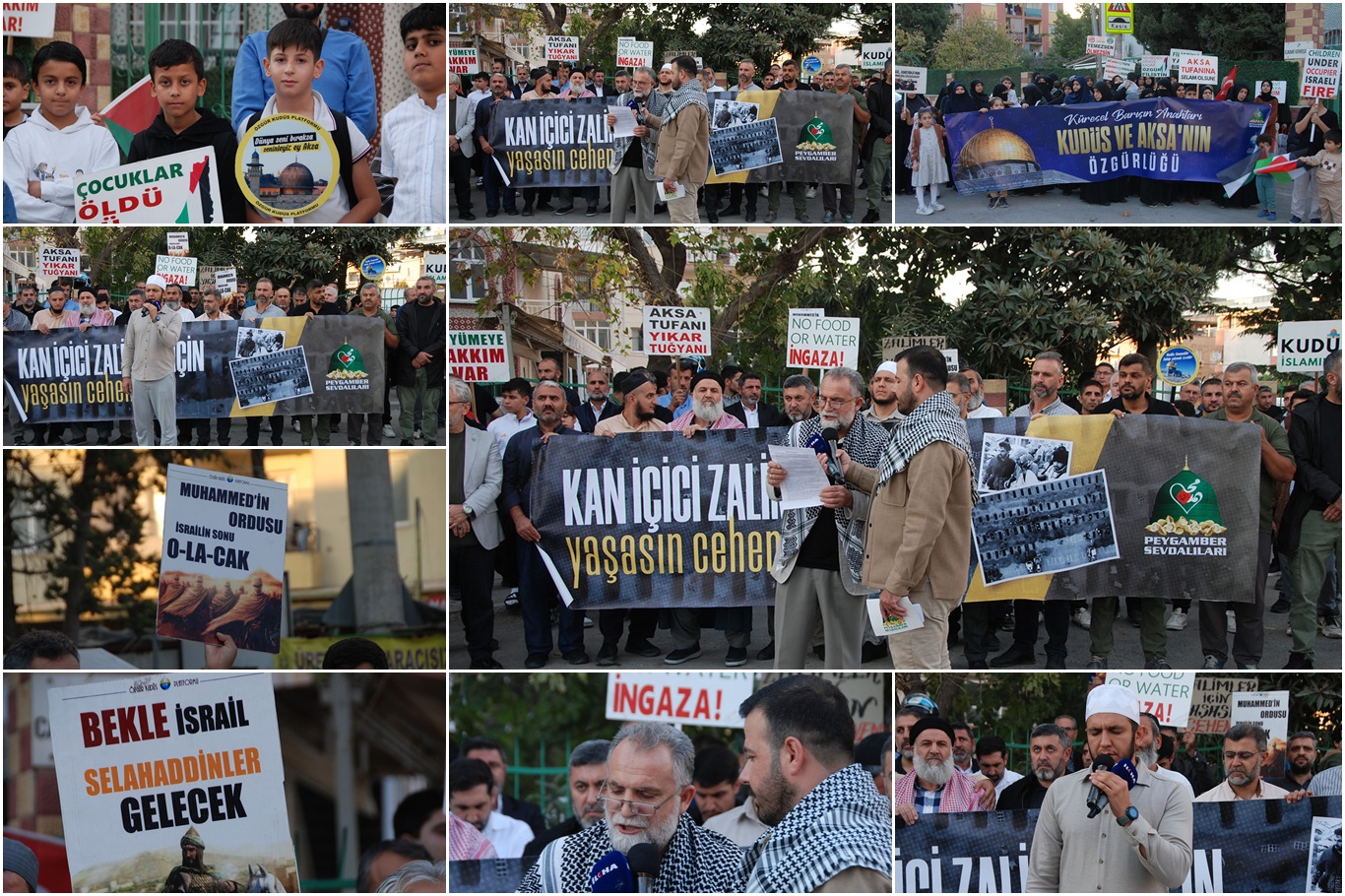 İzmir'de Aksa Tufanı'nın yıl dönümünde Gazze'ye destek açıklaması