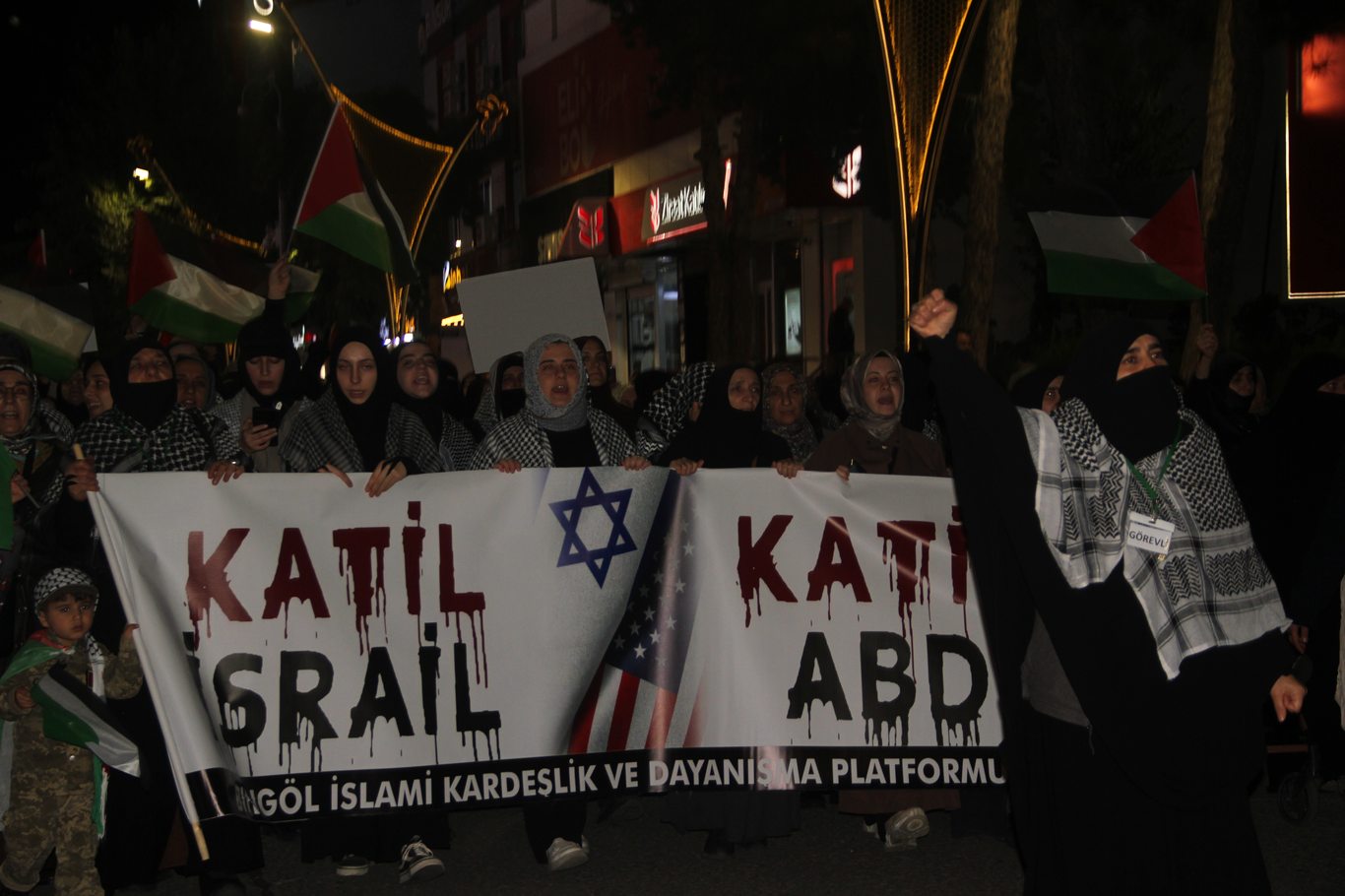Bingöl’de Aksa Tufanı’nın 3. Yıl Dönümünde Yürüyüş ve Miting düzenlendi