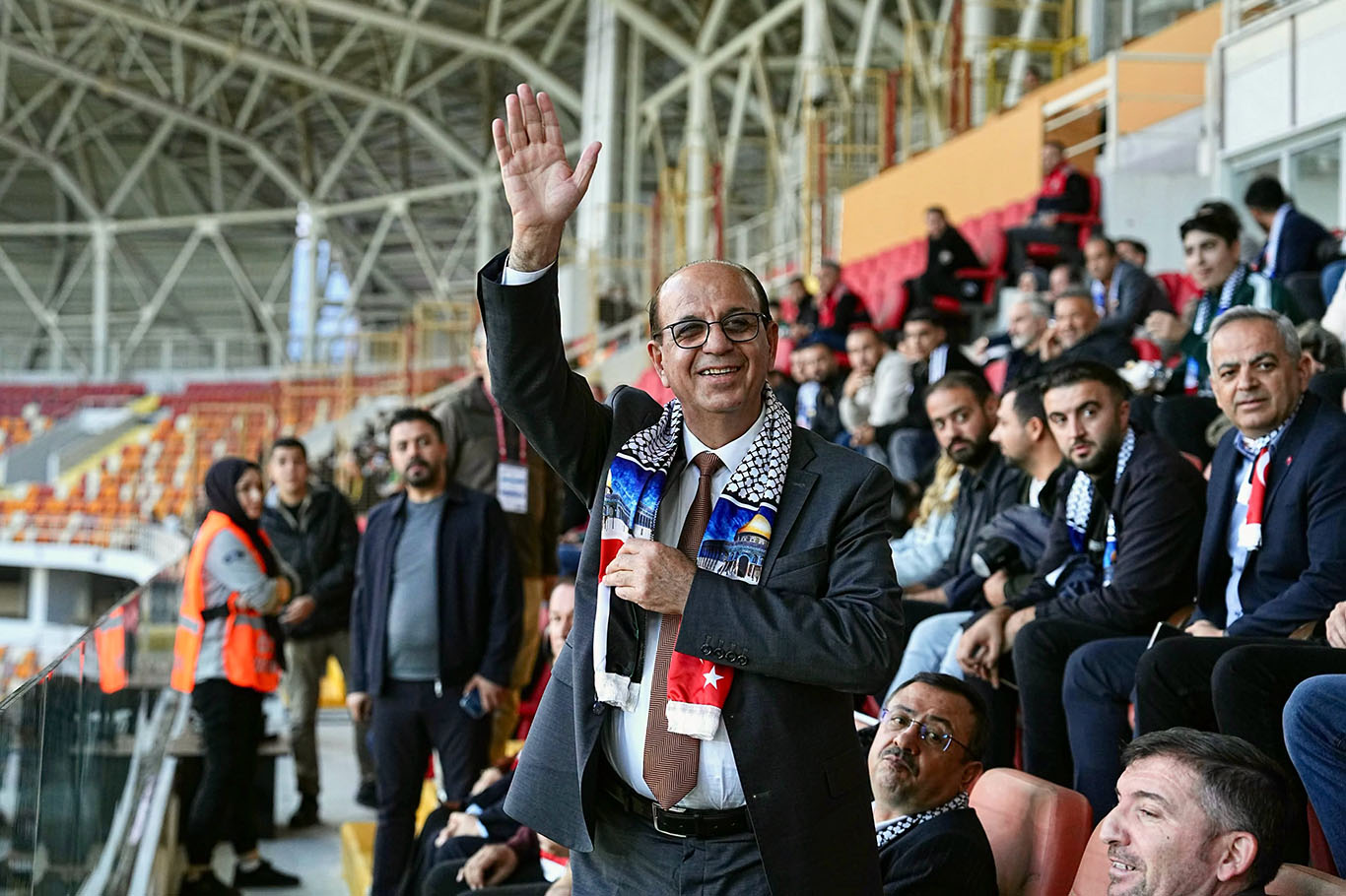 Malatya stadyumu "Özgür Filistin" sloganlarıyla inledi
