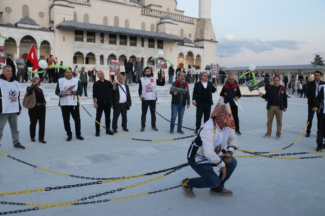 Ankara'da Gazze için "Özgür Filistin" yürüyüşü düzenlendi