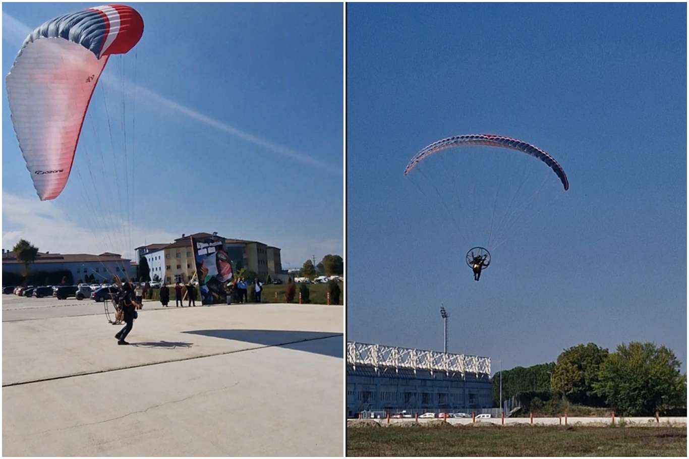 Aksa Tufanı'nın yıl dönümünde paramotorlu anma