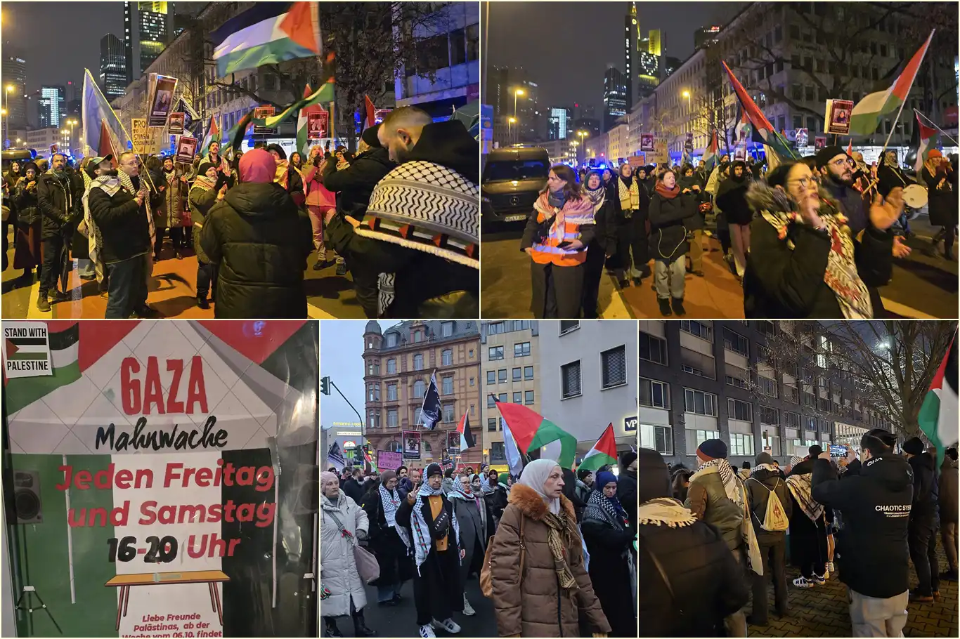 Pro-Palestine march held in Frankfurt amid heavy police presence