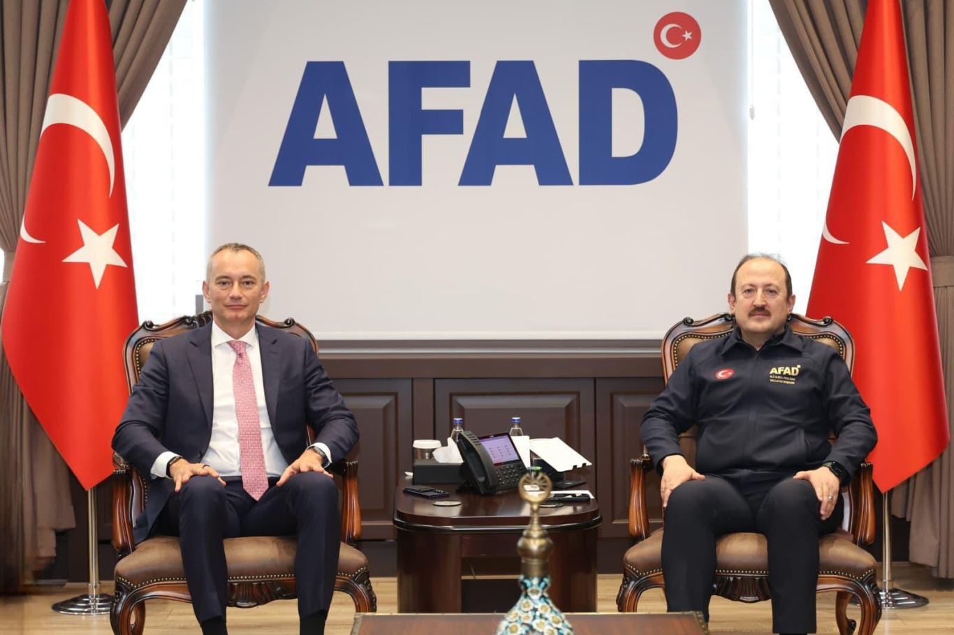 AFAD Başkanı Pehlivan Gazze Yüksek Temsilcisi Mladenov’u kabul etti