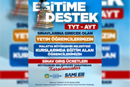 AYT ve TYT sınav ücretleri Büyükşehir Belediyesinden