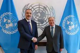 Türkiye’s FM Hakan Fidan holds talks with UN Secretary-General on regional crises