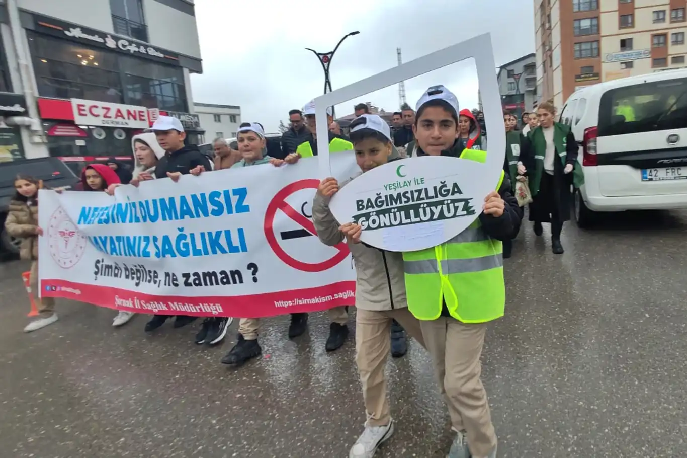 Şırnak’ta sigaraya karşı farkındalık yürüyüşü