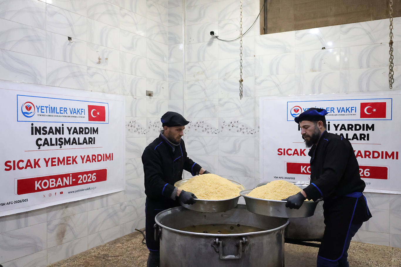 Yetimler Vakfı’ndan Kobani’de sivil halka insani yardım