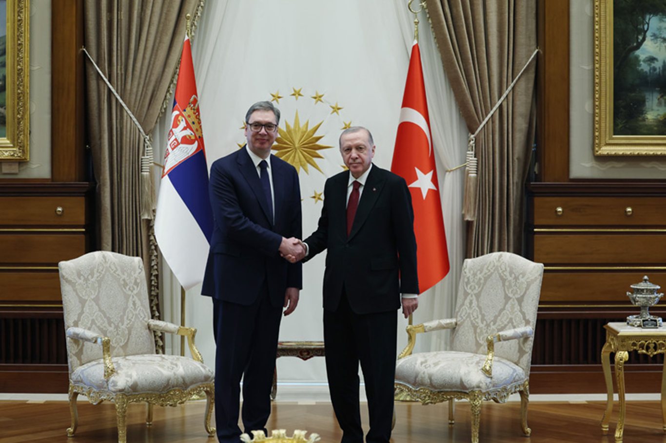 Sırbistan Cumhurbaşkanı Vucic, Cumhurbaşkanlığı Külliyesinde