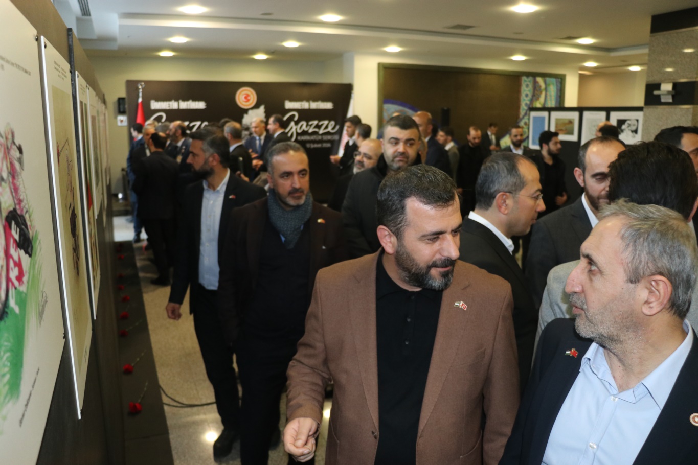 HAKSİAD Ankara Şubesi'nden TBMM’deki “Ümmetin İmtihanı: Gazze” sergisine ziyaret