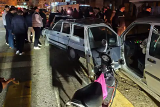 Gaziantep’te maddi hasarlı trafik kazası