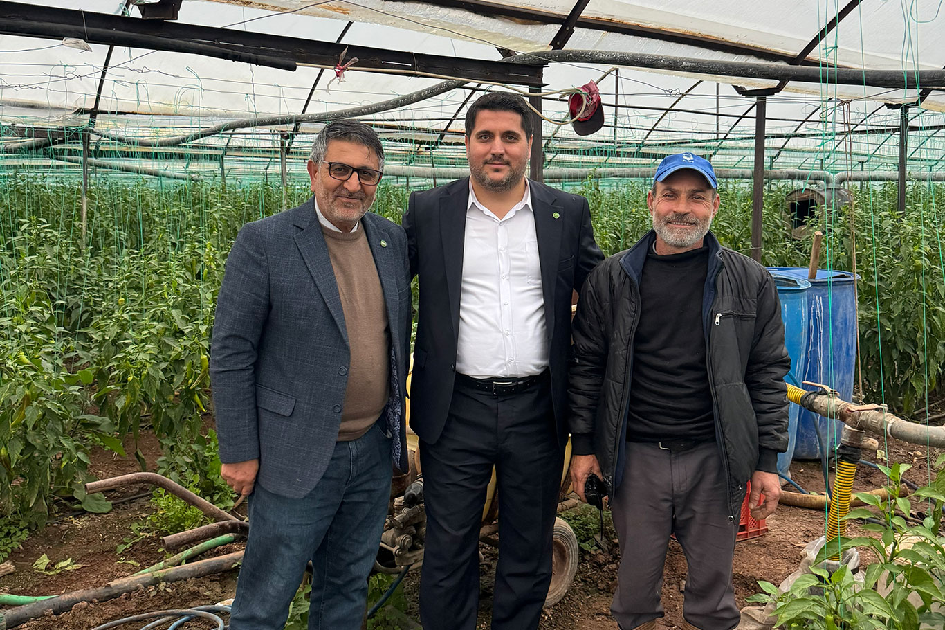 HÜDA PAR Antalya Teşkilatından, Kumluca'da sektör temsilcileri ve üreticilere ziyaret 