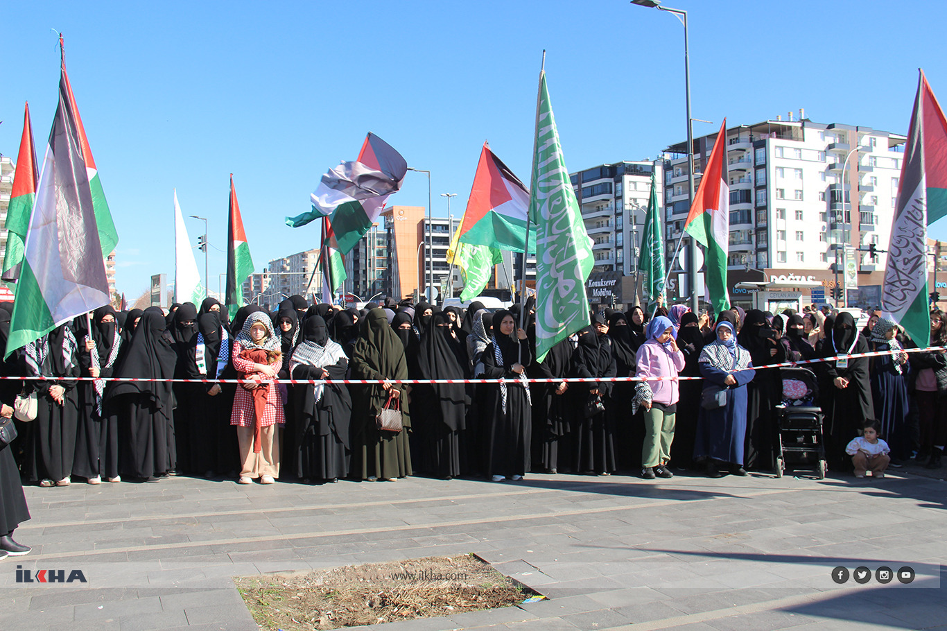 Thousands gather in Diyarbakır demanding permanent ceasefire for Gaza