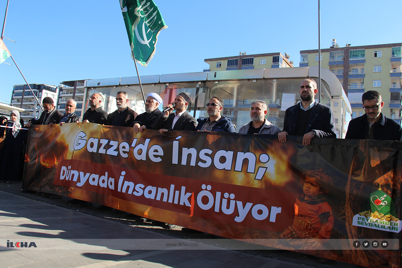 Thousands gather in Diyarbakır demanding permanent ceasefire for Gaza