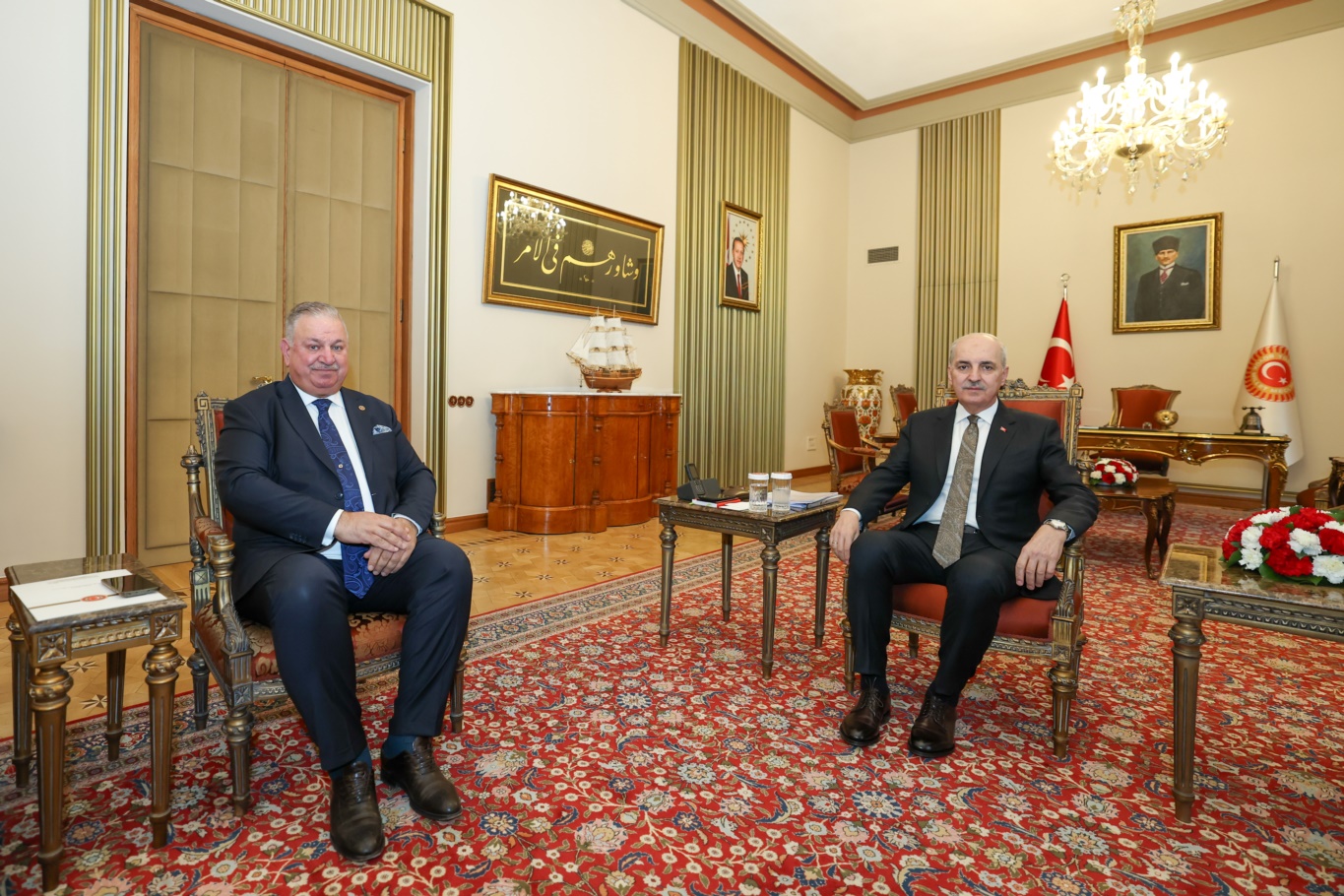 TBMM’de komisyon raporu mesaisi: Kurtulmuş siyasi parti temsilcilerini kabul etti