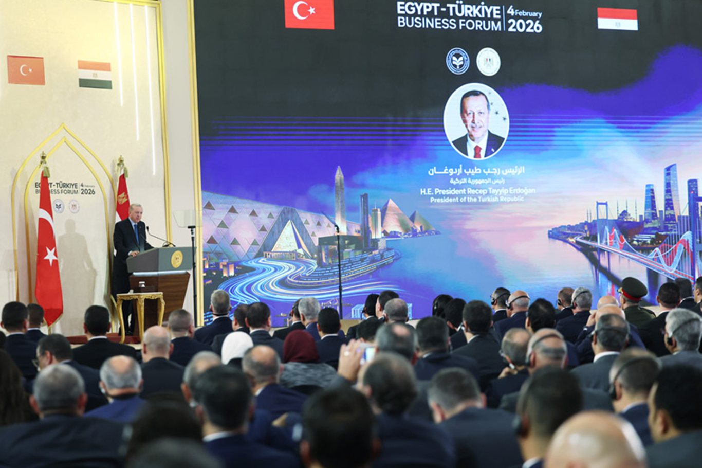 Cumhurbaşkanı Erdoğan, “Türkiye-Mısır İş Forumu Kapanış Oturumu”na katıldı.