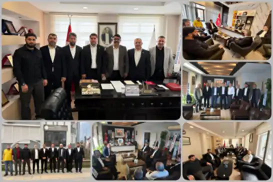 HÜDA PAR Antalya İl Başkanlığından oda başkanlarına "hayırlı olsun" ziyareti