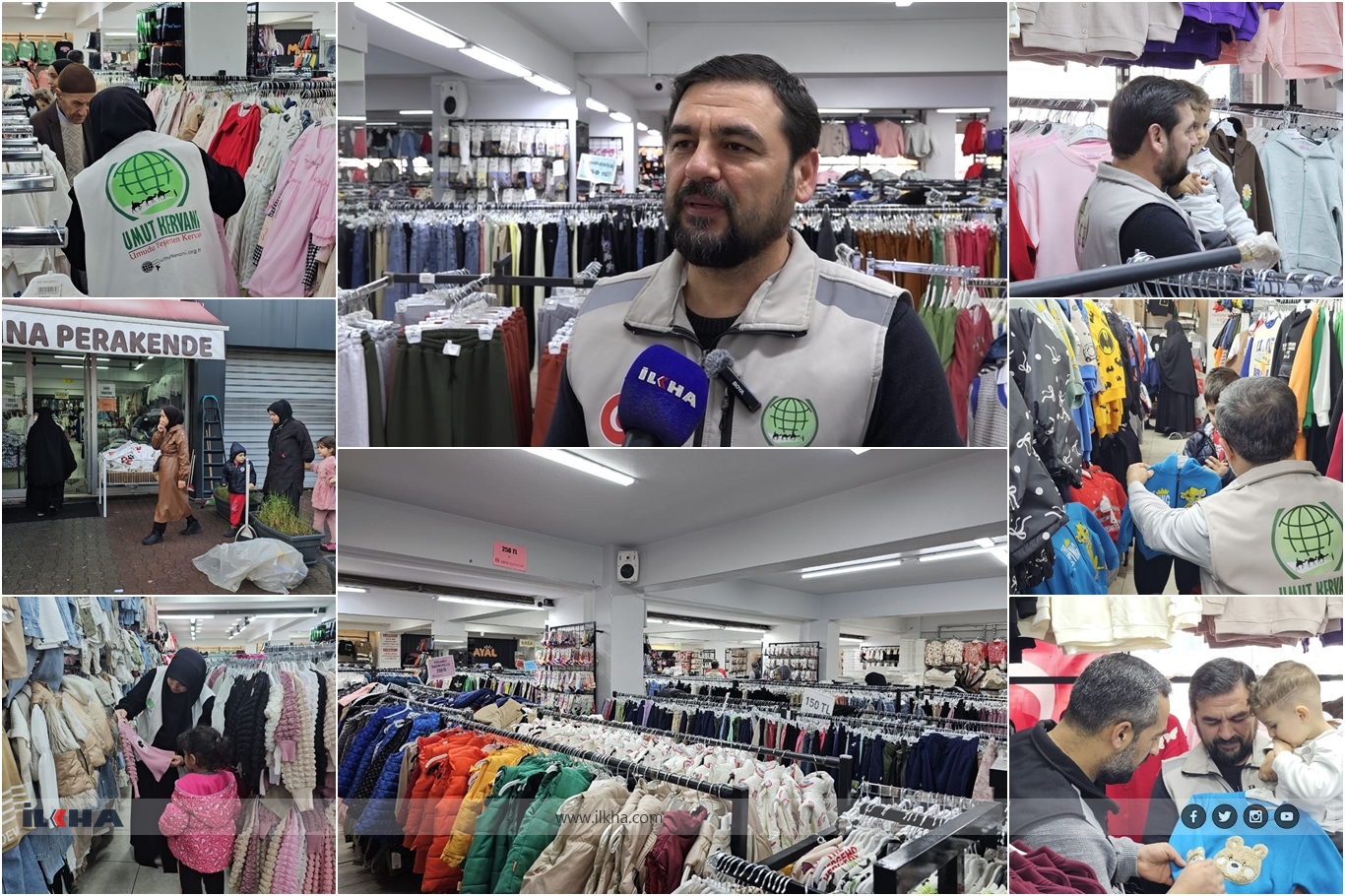 قافلة الأمل في بورصة تلبّي احتياجات عشرات الأيتام من الملابس قبيل رمضان