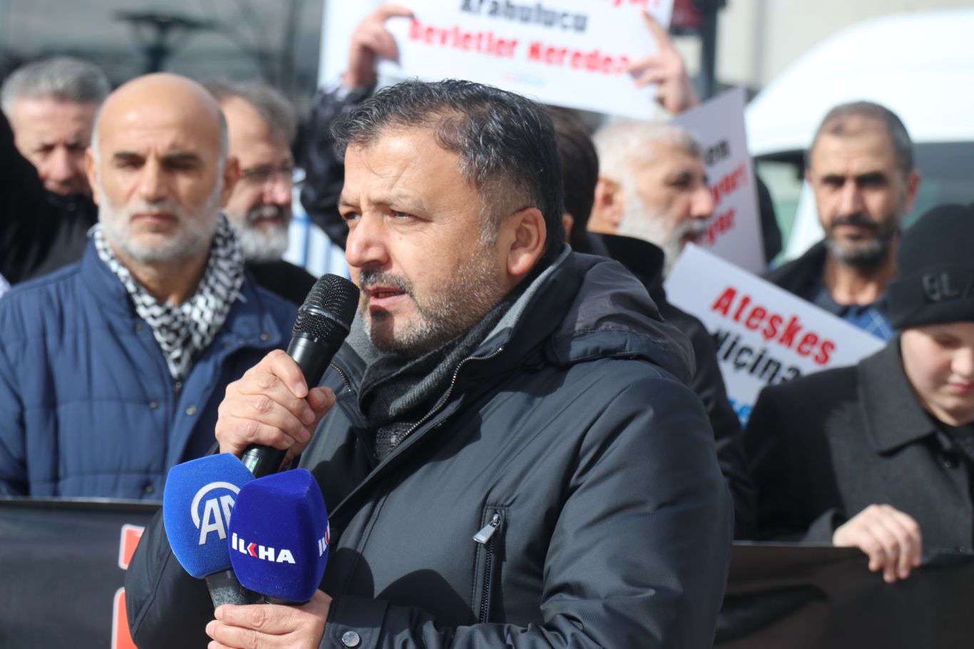 ANFİDAP’tan ABD Büyükelçiliği önünde “Hangi Ateşkes” protestosu