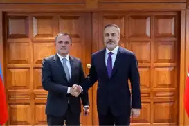 Bakan Fidan, Azerbaycanlı mevkidaşıyla görüştü