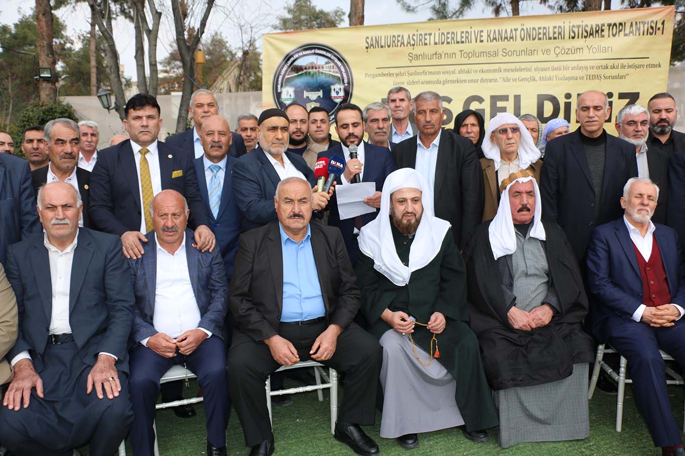 Şanlıurfa aşiret liderleri ve kanaat önderlerinden kapsamlı basın açıklaması